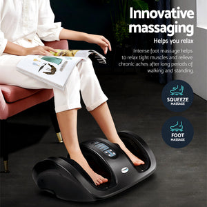 Full Back Massage Seat Cushion | Heating | Kneading Foot Massager