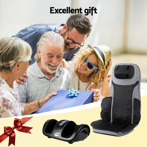 Full Back Massage Seat Cushion | Heating | Kneading Foot Massager