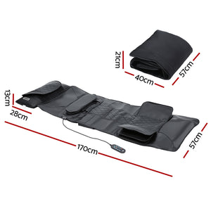 Livemor Massage Mat Heated Kneading Neck Massager Lumbar Airbag Stretch