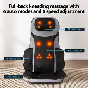 Livemor Massage Cushion | Full Back | 8 Nodes | Heated Seat Pad