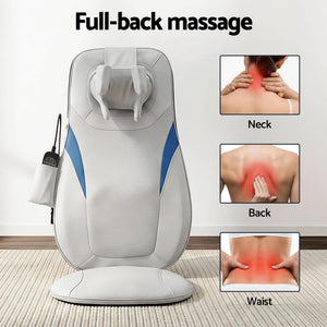 Full Back Massage Cushion | 3D Kneading | Heat Function | Massage Seat Pad