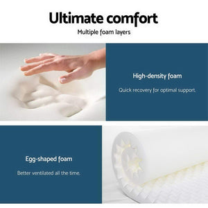 King Single Mattress | 7 Zone Pocket Spring | Medium Firm Foam 30cm | Bed Size