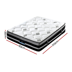 King Mattress | 35cm | Bed in a Box | Pocket Spring + Gel Memory Foam