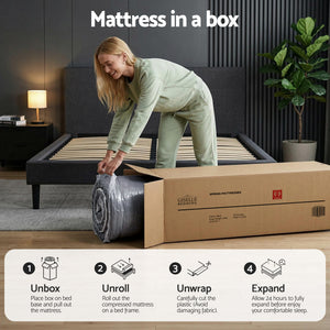 Giselle Bedding 34cm King Single Mattress Hybrid, Pocket Spring Bed Mattress
