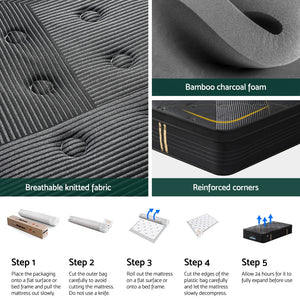 Giselle Mattress | 35cm | Bamboo Pocket | Firm Foam | Single Bed