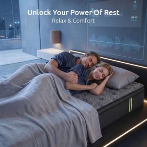 Levitex Queen Mattress 34 cm 5-Zone Pressure Relief Pocket Spring with Reinforced Edge Support & Breathable Gel Memory Foam Hybrid Mattress