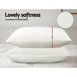 Bedding | Memory Foam Pillow | 13cm Thick | Twin Pack