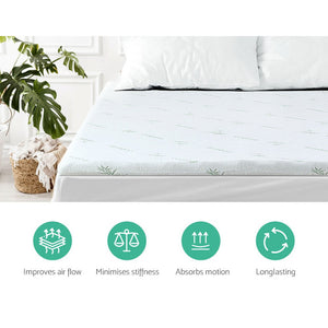 Giselle Bedding | Memory Foam Mattress Topper | 11-Zone | 8cm | Queen