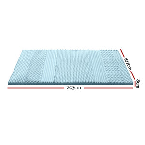 Giselle | Memory Foam Mattress Topper | 7-Zone | 8cm | King Single
