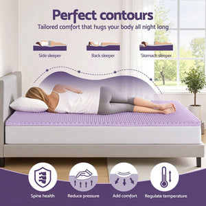 Egg Crate Memory Foam Topper | 5cm | Lavender Infused | Single
