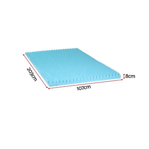 8cm Gel Egg Crate Topper | Memory Foam | Bamboo Cover | King Single