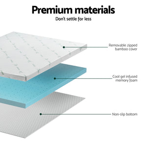Giselle Bedding | Memory Foam Mattress Topper | Ventilated Cool Gel | 8cm | King Size