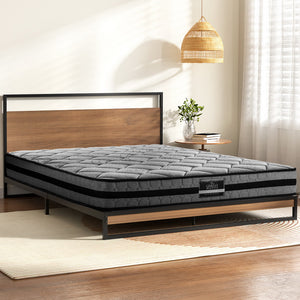 Artiss Metal Bed Frame | Double Size | Platform Base with Mattress