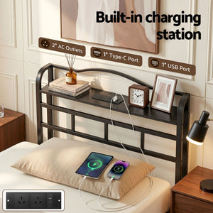 Single Bed Frame | Charging Station Included