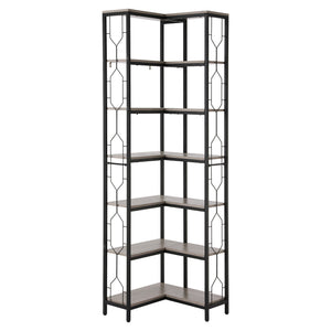 Artiss 6 Tiers Bookshelf Corner Shelf Bookcase Display Shelves Oak