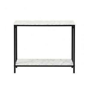 Artiss Console Table Entryway Hallway Display Desk Marble Effect White