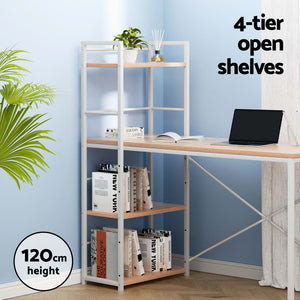 Computer Desk | Shelf | Oak | 120CM