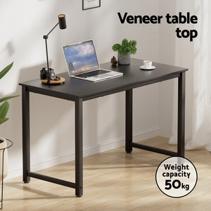 Artiss Computer Desk | 120cm | Executive Office Chair Set | PU Leather | Low Back | Black