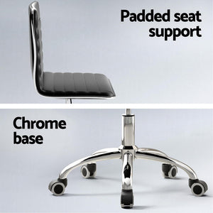 Artiss Office Set | PU Leather Chair + Foldable Study Desk | Black