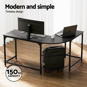 Artiss Office Set | L-Shape Corner Desk + Ergonomic Mesh Chair | Study or Home Office
