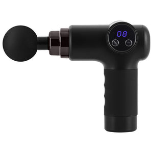 Everfit Massage Gun | 8 Speed | 4 Heads | Rechargeable Muscle Massager | Black