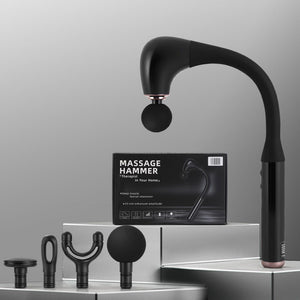 Everfit Massage Gun | U-Shaped Handle | 4 Heads | Percussion Massager