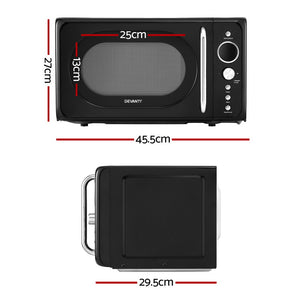 20L Microwave Oven | 700W, Black | Compact & Efficient