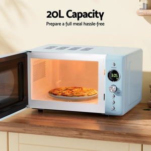 20L Microwave Oven | 800W, Blue | Compact & Efficient