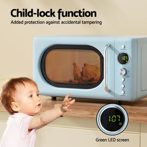 20L Microwave Oven | 800W, Blue | Compact & Efficient