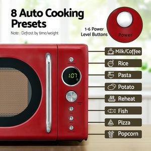 20L Microwave Oven | 700W | Red