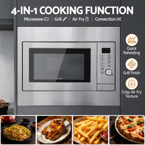 Built-In Microwave Oven | 30L Grill, Air Fry & Convection | Silver