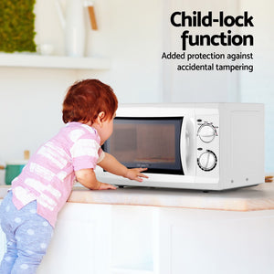 20L Microwave Oven | 800W, White | Compact & Efficient