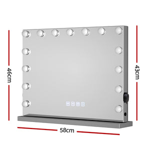 Bluetooth Makeup Mirror | 58x46cm | Hollywood Vanity Mirror with LED Light Wall