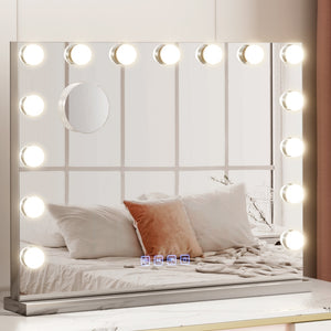 Bluetooth Makeup Mirror | 58x46cm | Hollywood Vanity Mirror with LED Light Wall