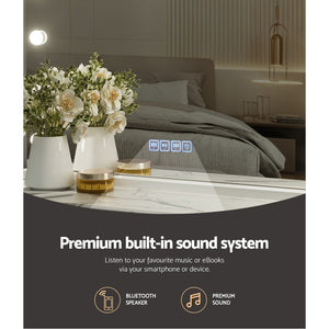 Bluetooth Makeup Mirror | 80x58cm | Hollywood Vanity | With LED Light | Wall