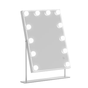 Embellir Bluetooth Makeup Mirror | 30x40cm | Hollywood Vanity with LED Light | White