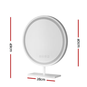 Embellir Makeup Mirror | 40x40cm | Hollywood Vanity with LED Light | Tabletop | Round
