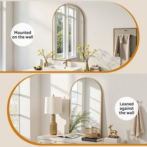 Arched Wall Mirror | 86x50cm | Vanity Home Decor