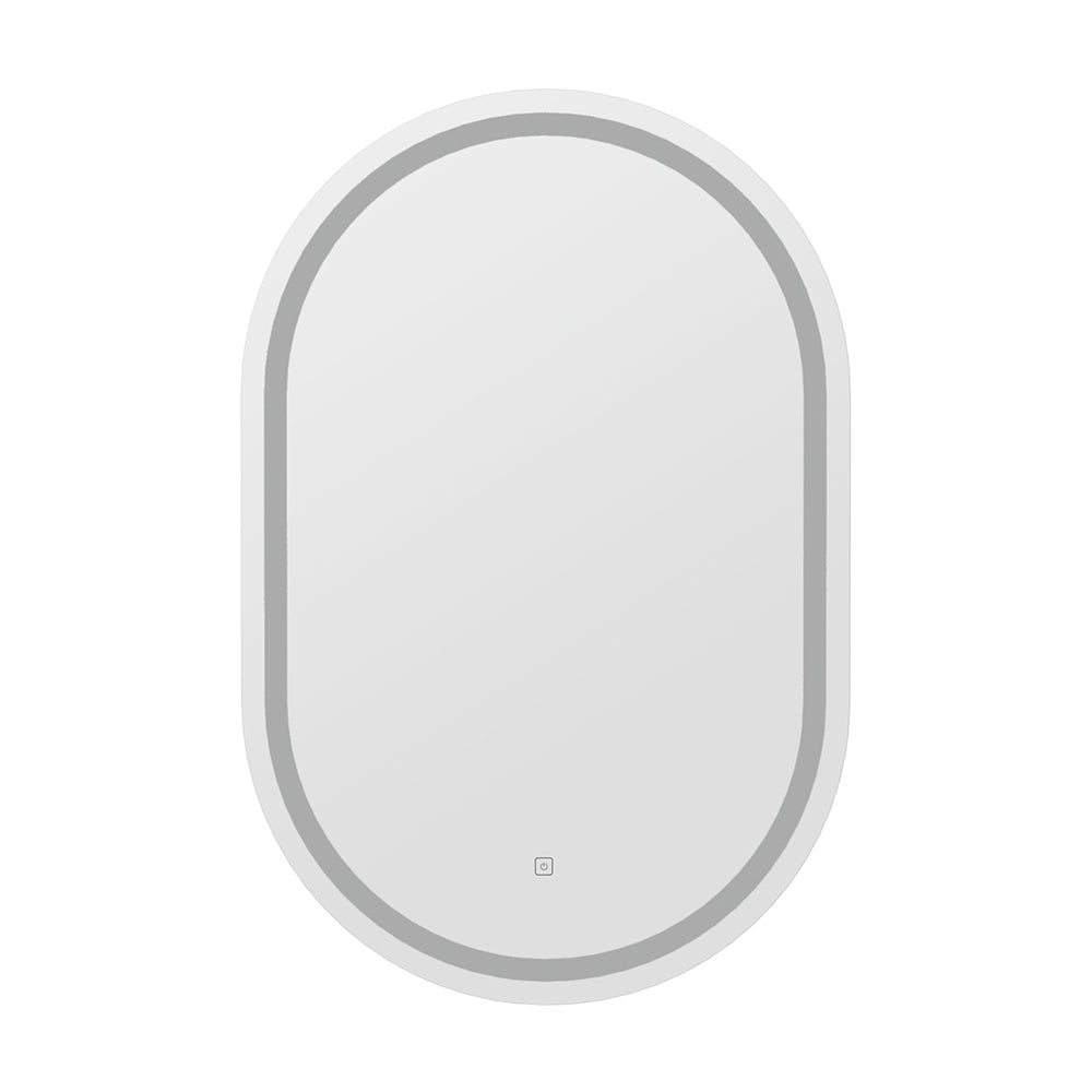 LED Wall Mirror | Oval Shape | 50X75CM | Bathroom Decor | Vanity Light