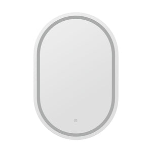 LED Wall Mirror | Oval Shape | 50X75CM | Bathroom Decor | Vanity Light