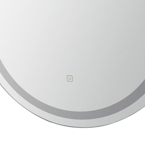 LED Wall Mirror | Oval Shape | 50X75CM | Bathroom Decor | Vanity Light