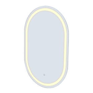 Embellir LED Wall Mirrors | 2 Pack | 50x75cm Oval Vanity | Bathroom Decor