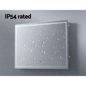 Wall Mirror | 100X70CM | With LED Light | Bathroom Home Decor | Round Rectangle