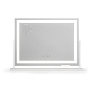 Makeup Mirror | 58x46cm | 360° Rotatable | LED Light Strip Adjustable