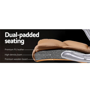 8 Point Massage Office Chair | PU Leather | Espresso