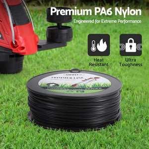 Trimmer Line 100m | Whipper Snipper Cord 3.0mm | Star Nylon String | Black