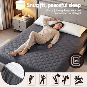 Water-Resistant Mattress Protector | Microfibre | 360° Fit | Queen