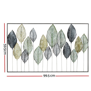 Metal Wall Art | Hanging Sculpture | Home Decor | Leaf Tree of Life | Framed
