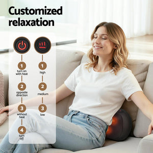 Neck Massager | Kneading + Heat | Shoulder & Back Relief