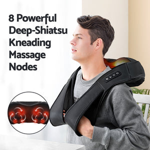Livemor Neck Massager | 8 Massage Nodes | Heated